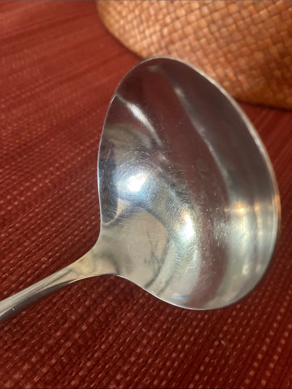 Vintage Oneida Enchantment-Gentle Rose silverplate gravy ladle
